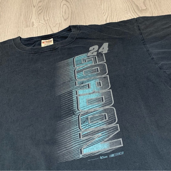 Vintage‎ Jeff Gordon #24 NASCAR Black Tee 2XL Y2K 2000s - Picture 2 of 8